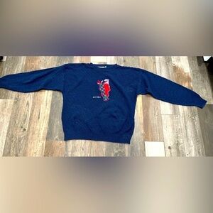 Scottish Isle Bernette Sweater vintage USA Made Golf Golfers Ugly Shirt.